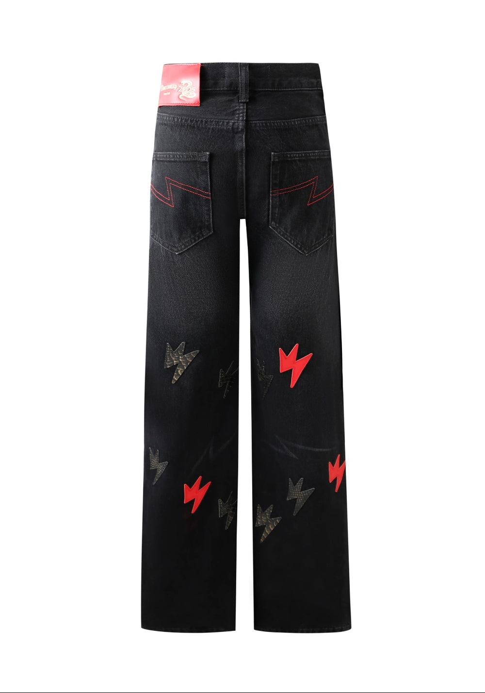 AMEXNOCAP丨Snake Year Lightning Washed Jeans - PSYLOS 1, AMEXNOCAP丨Snake Year Lightning Washed Jeans, Jeans, AMEXNOCAP, PSYLOS 1